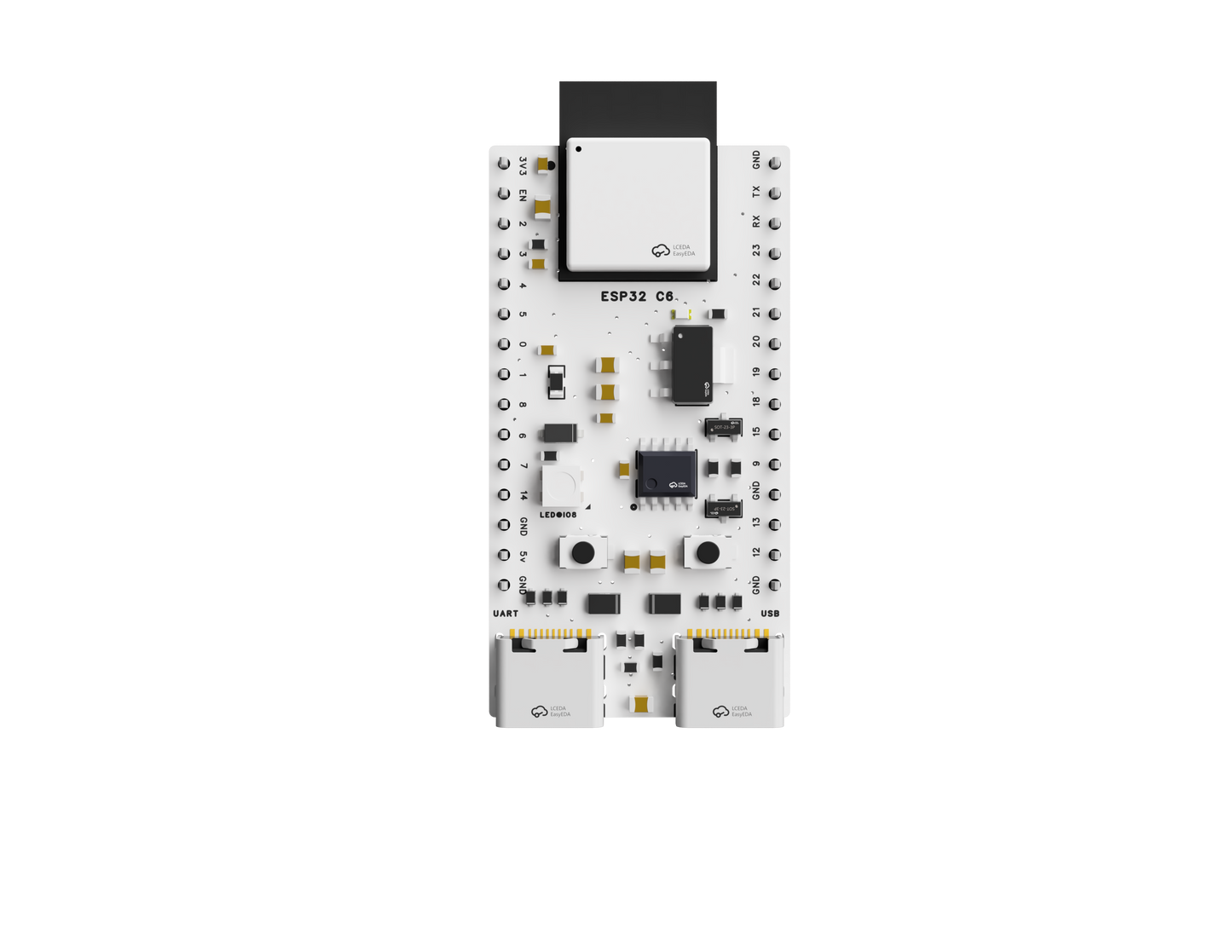 WhiteMCU ESP32 C6 Dev Board – Wi-Fi 6 + Thread + BLE Combo Kit