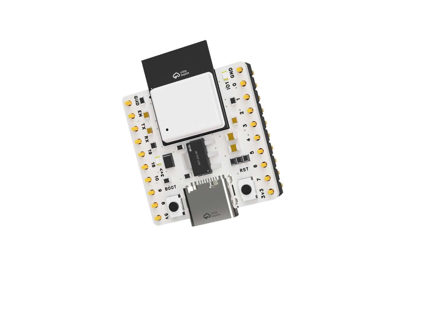 WhiteMCU ESP32 C3 MINI Dev Board – Compact Wi-Fi + BLE IoT Kit